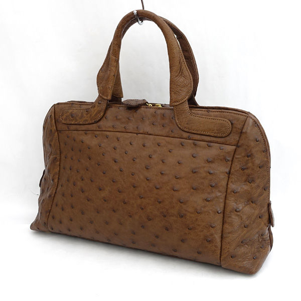 ・メーカー ：GENUINE OSTRICH SKIN / ジュニュイン オーストリッチ スキン ・サイズ ：横幅（W) （約ｃｍ）:35，高さ（H) （約ｃｍ）:21，奥行（D) （約ｃｍ）:9，持