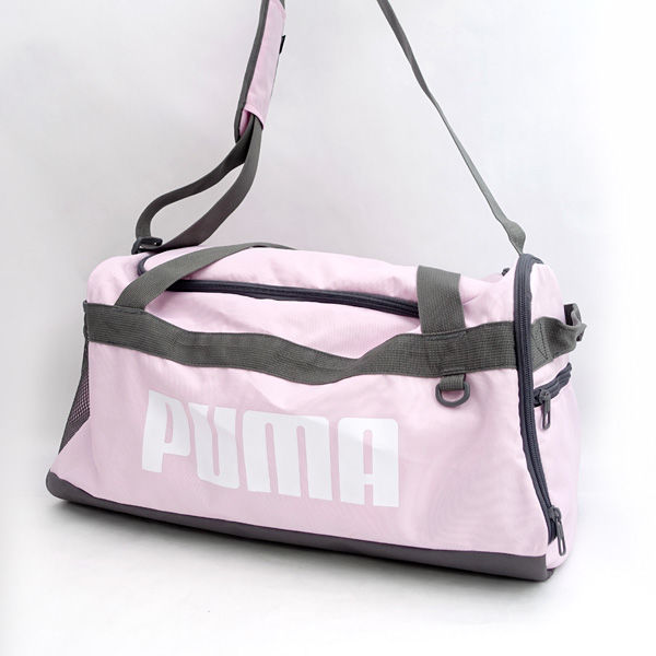 PUMA / プーマ ◆2WAYボストンバッグ/ショルダーバッグ/ロゴ/ピンク×グレー【バッグ/バック/BAG/鞄/カバン】 【中古】