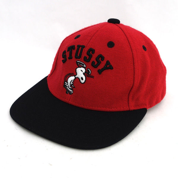・メーカー ：STUSSY × PEANUTS / ステューシー×ピーナッツ ・サイズ ：頭囲 （約ｃｍ）:50-55，深さ （約ｃｍ）:15，つば幅 （約ｃｍ）:18，つば長さ （約ｃｍ）:6.5，