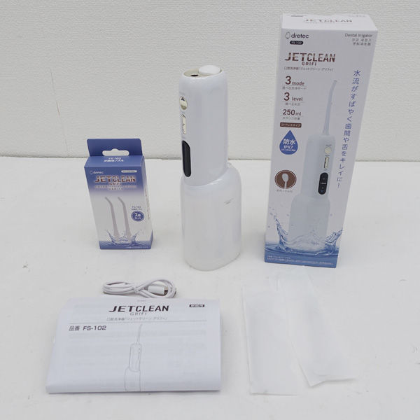 ・メーカー ：DRETEC / ドリテック ・製品型番 ：FS-102WT ・色(柄)の系統：ホワイト ・デザイン ：口腔ケア ・付属品 ：交換用ノズル --商品状態-- ・ランク ：N(新品（未使用